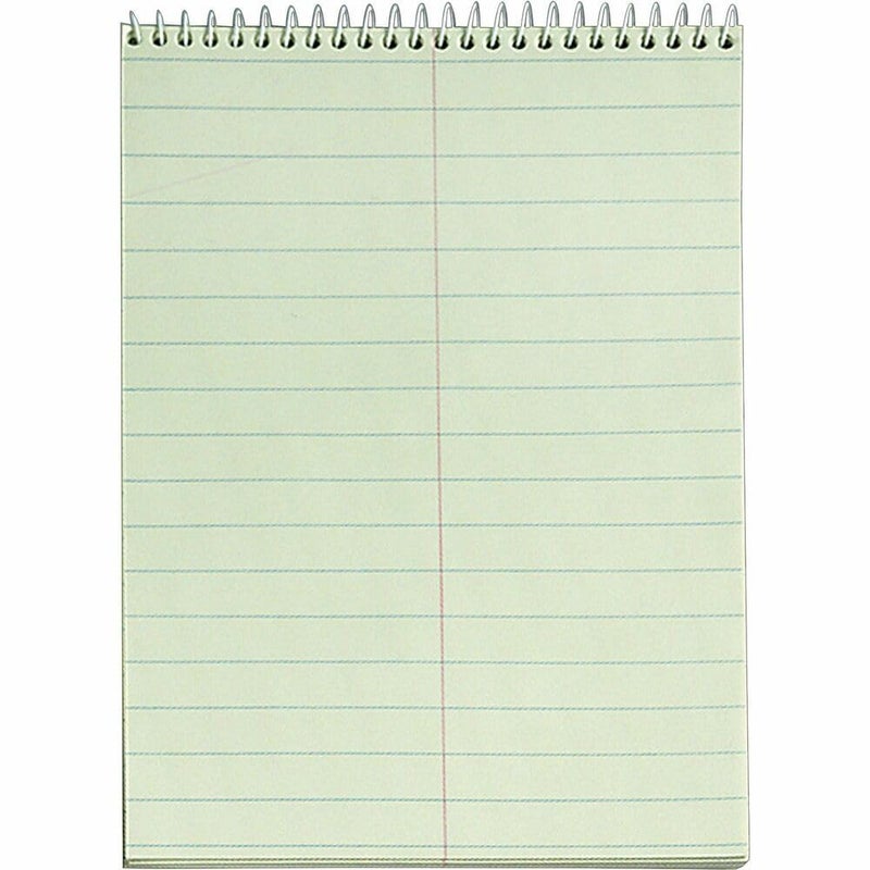 TOPS دفاتر ستينو من توبس، 6" × 9"، قاعدة جريج، ورق بلون أخضر، 60 ورقة، 12 عبوة (8001) - Image 1